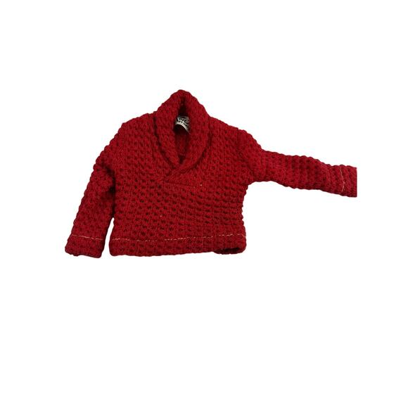 Vintage 1962 Ken (Mattel) Red Shawl‑Collar Sweater – Ken Fashion Pak - Picture 1 of 3
